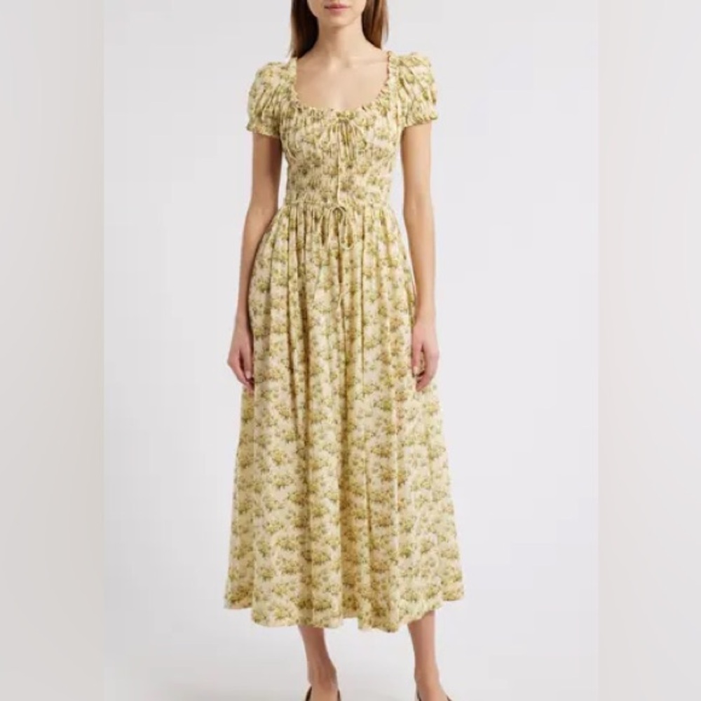 Doen Ashlynn Dress in Citron Rosier
